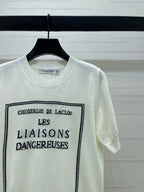 Dior 2026 Crew Neck Logo Knit Short-Sleeve T-Shirt Wool