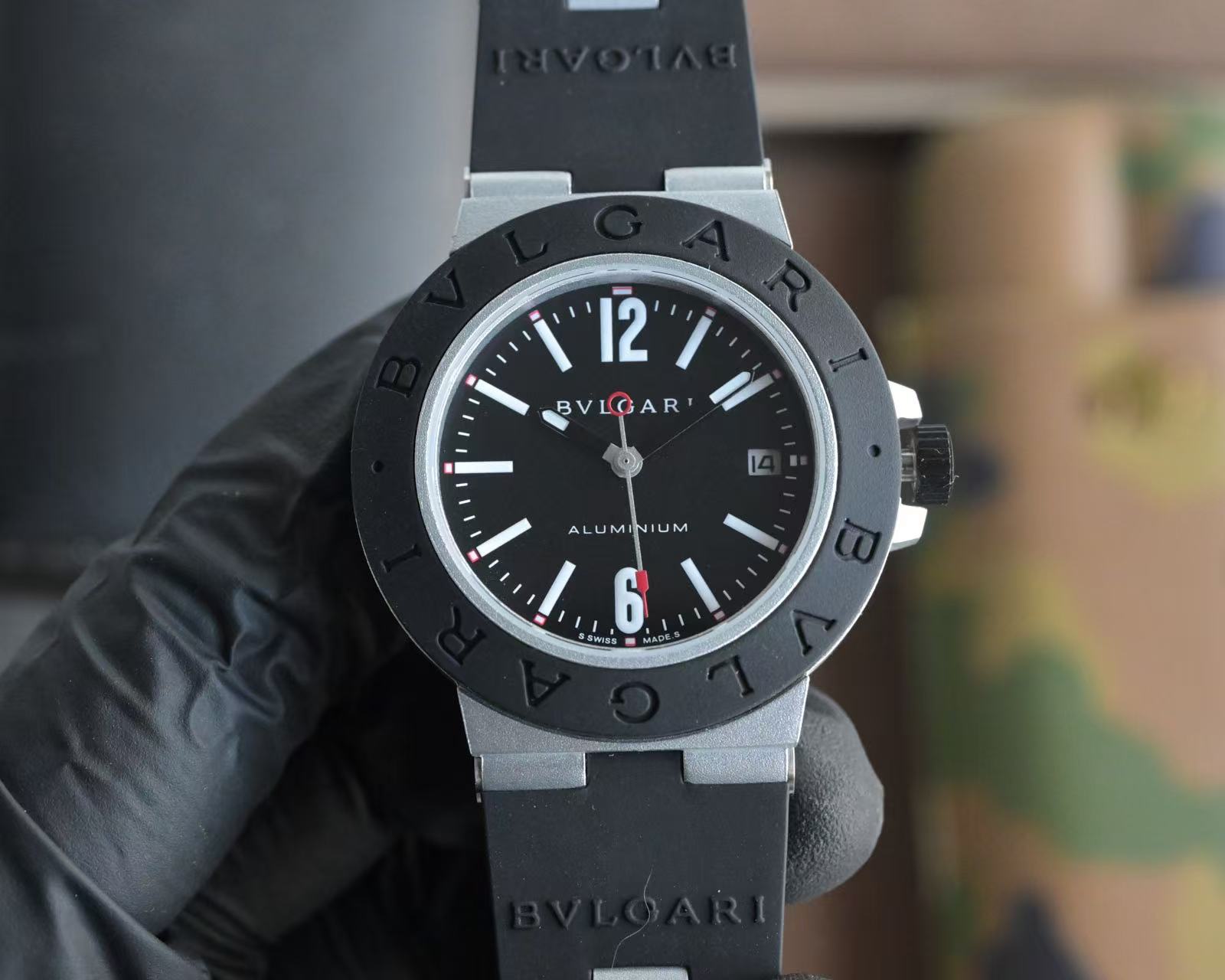 Bulgari Aluminium 40mm Rubber