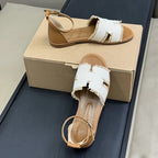 HM 25 Santorini Gold Calfskin White Denim