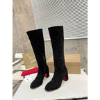 CL Stretchadoxa Botta Alta 70MM Boots Veau Velours Black