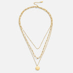 Geya Coin Layered Necklace - Beautiful Earth Boutique