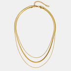 Gold Multi - Layered Chain Necklace - Beautiful Earth Boutique