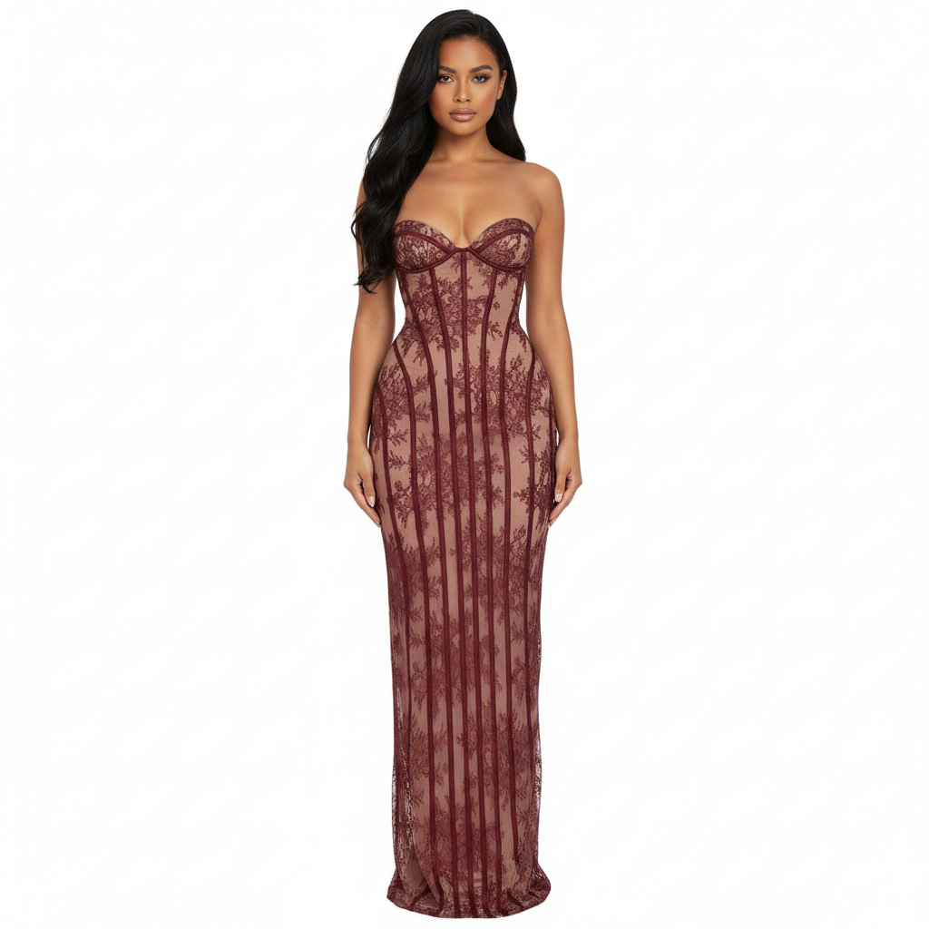 Kylie Red Long Dress