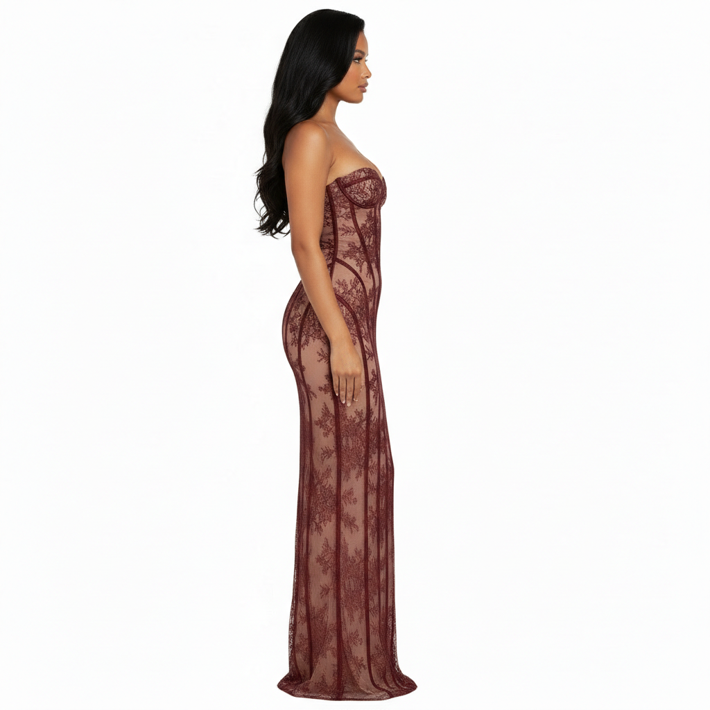 Kylie Red Long Dress