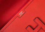 Hermes Jige Elan 29 Clutch In Red Epsom Leather