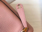 HM Mini Lindy 20cm Pink Clemence Leather
