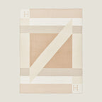 HM Drapeau Blanket Naturel and Grege Wool Cashmere