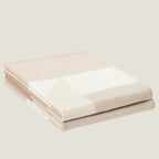 HM Drapeau Blanket Naturel and Grege Wool Cashmere