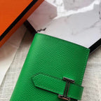 HM Bearn 10cm Mini Wallet In Bamboo Epsom Leather