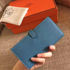 HM Blue Jean Clemence Bearn 17,5 Gusset Wallet