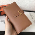 HM Brown Epsom Bearn 17,5 Gusset Wallet