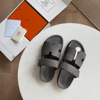 HM Men's Chypre Slide Calfskin Suede 538594