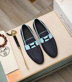 HM Men's Paris Loafer Denim Cowhide 480422