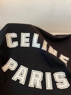 Celine Short-sleeved T-shirt Black and White Cotton