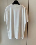 Celine Short-sleeved T-shirt Black and White Cotton