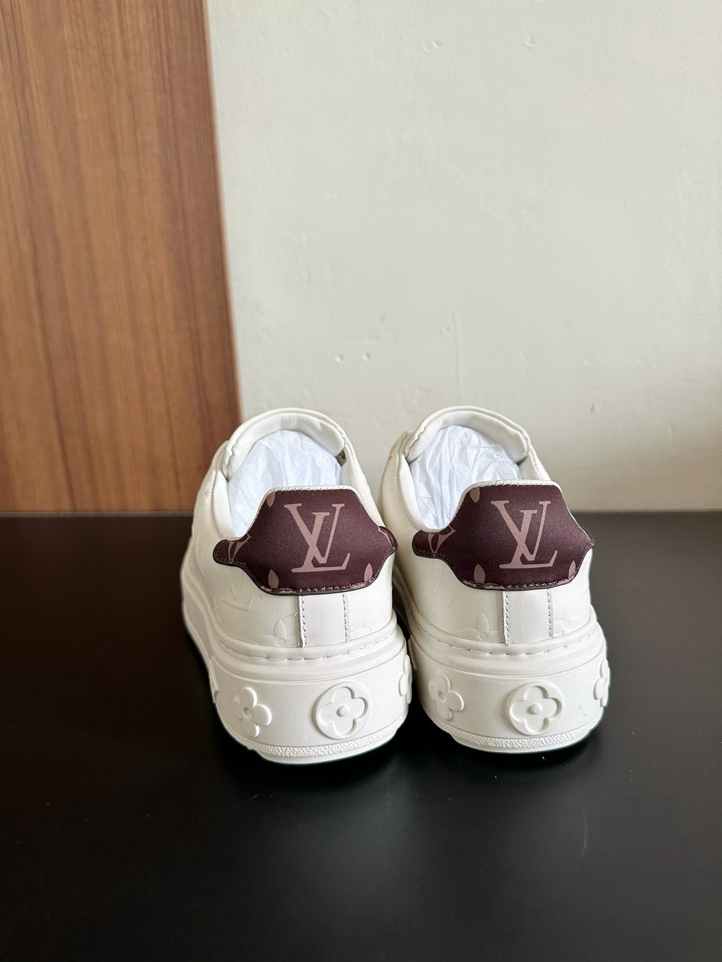 LV Time Out Sneaker White Calfskin