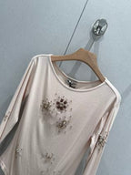 Miu Miu Long-sleeved Base T-shirt Cotton 204818