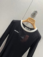 Miu Miu 25 Long-sleeved Top Tencel
