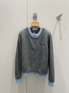 Miu Miu Two-piece Round Neck Knitted Cardigan Polyamide 209517