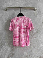 CD Animal T-shirt Cotton Linen