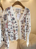 CD 25 Flower Sweater Multicolor Silk Mohair