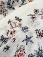 CD 25 Flower Vest Multicolor Silk Mohair