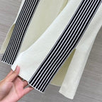 CD 25 Knitted Suit White Cotton