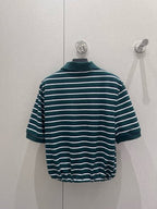 Prada 25 Striped Set Green Cotton 210669