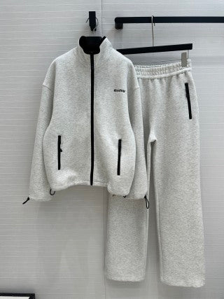 Miu Miu 25 Sport Suit Ivory Cotton