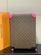 LV 2025 Horizon 55 Monogram Suitcase Brown Mix Colors Canvas Cowhide 273953