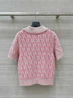Fendi 25 Monogram Set Cherry Pink Silk Wool