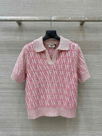 Fendi 25 Monogram Set Cherry Pink Silk Wool