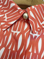 CD 2025 Printed Shirt Dress Silk