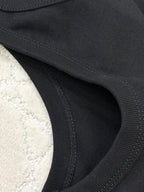 Prada 25 Vest Top Black and White Cotton