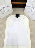 Prada 25 Vest Top Black and White Cotton