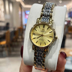 Omega De Ville 26mm Silver Gold Strap