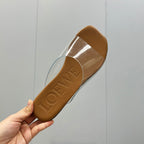 Loewe 25 Transparent Slide PVC Sheepskin 211983