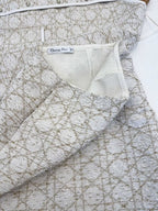 CD 25 Diamond Suit Beige White Cotton Polyester