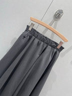 CD 25 Long Skirt Black Gray Polyester Rayon 214280