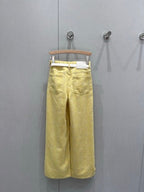 Loewe 25 Pattern With Belt Jeans Cotton