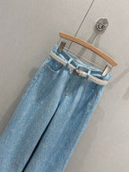 Loewe 25 Pattern With Belt Jeans Cotton