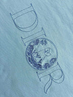 CD 25 Embroidered Grass Cat Short Sleeve cotton