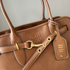 MiuMiu popular vintage tote bag sheepskin