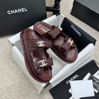 CC 25S Dad Sandal Mule Calfskin Mop Logo