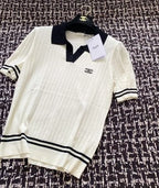 Celine 25 Collared Polo-style Short-sleeve Tops
