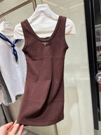 Prada 25 Logo Sleeveless Vest Cotton