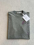 CD 25 Plum Blossom Floral Short-sleeved Top Cotton