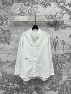 CD 25 Kimono Collar Long-sleeved Shirt Cotton