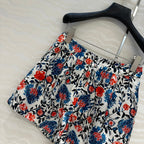 LV 25S Monogram Print Suit Flower Set Multicolor Cotton
