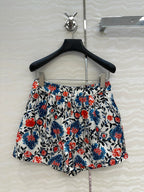 LV 25S Monogram Print Suit Flower Set Multicolor Cotton